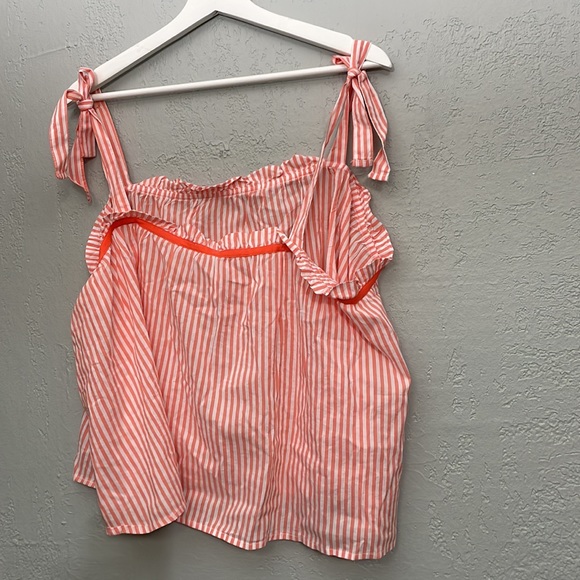 NWT aerie woven tie shoulder tank top - Picture 10 of 12